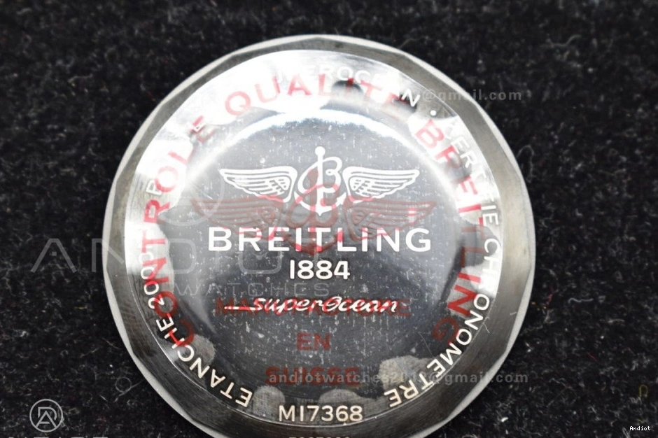 Rubber Bezel Dial Superocean 1:1 Automatic Black Best A2824 44 on Black Edition Black Strap TF 0406